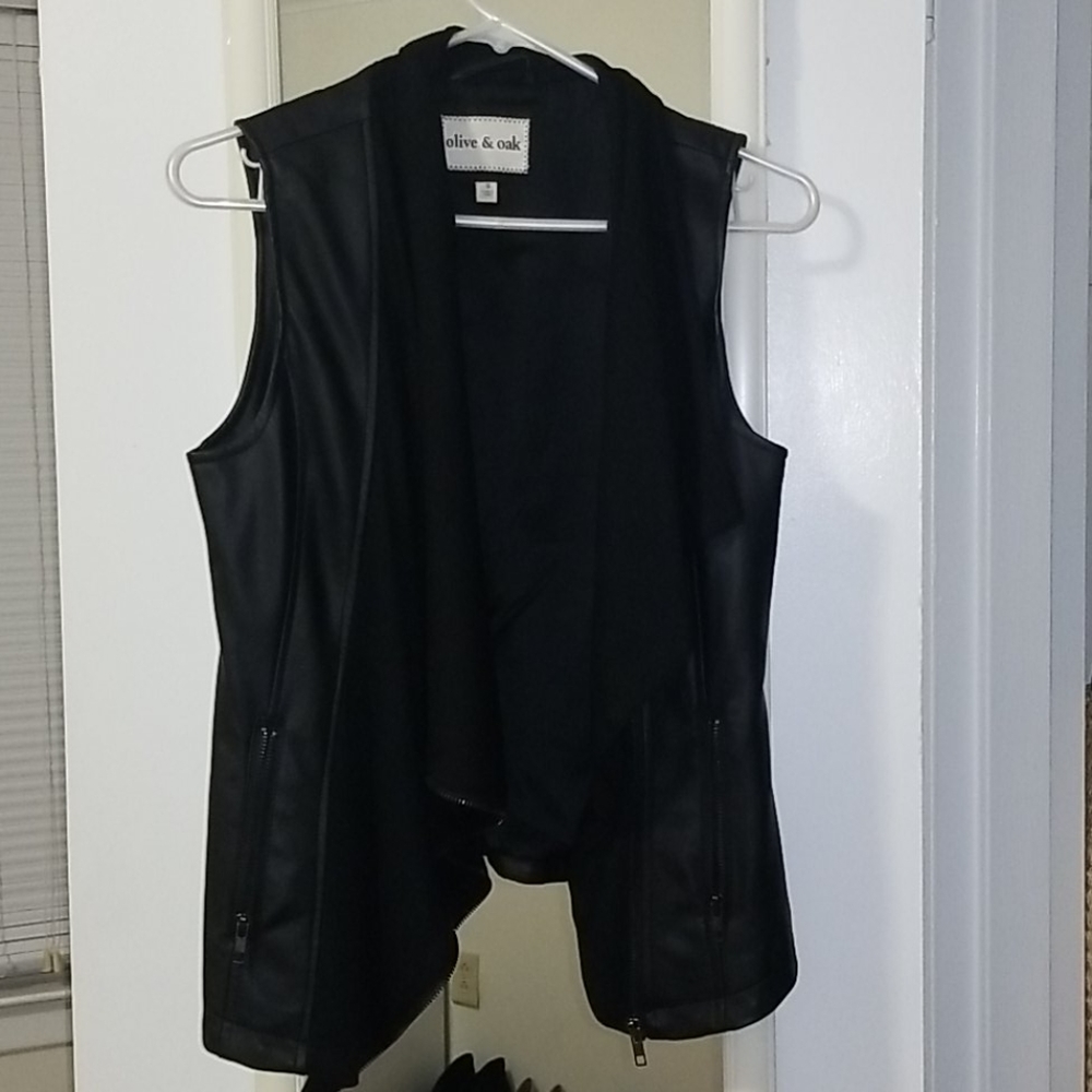 2 for 30$ Faux leather drapey vest
